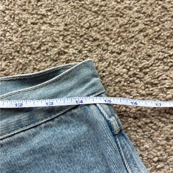 Vintage 90s American Flag High Waist Jean Shorts size 11/12 - Picture 7 of 7